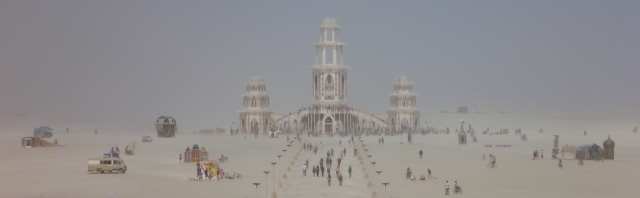Temple viewed from The Man platform.